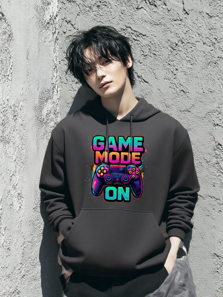 Unisex Oversized  printed Hoodie{GAME MODE ON }
